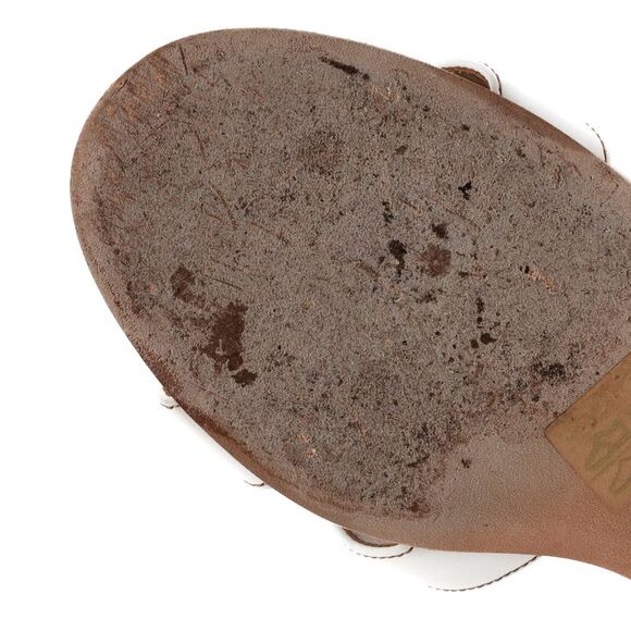 Hermes Women's Oasis Sandals Leather White - Picture 6 of 6